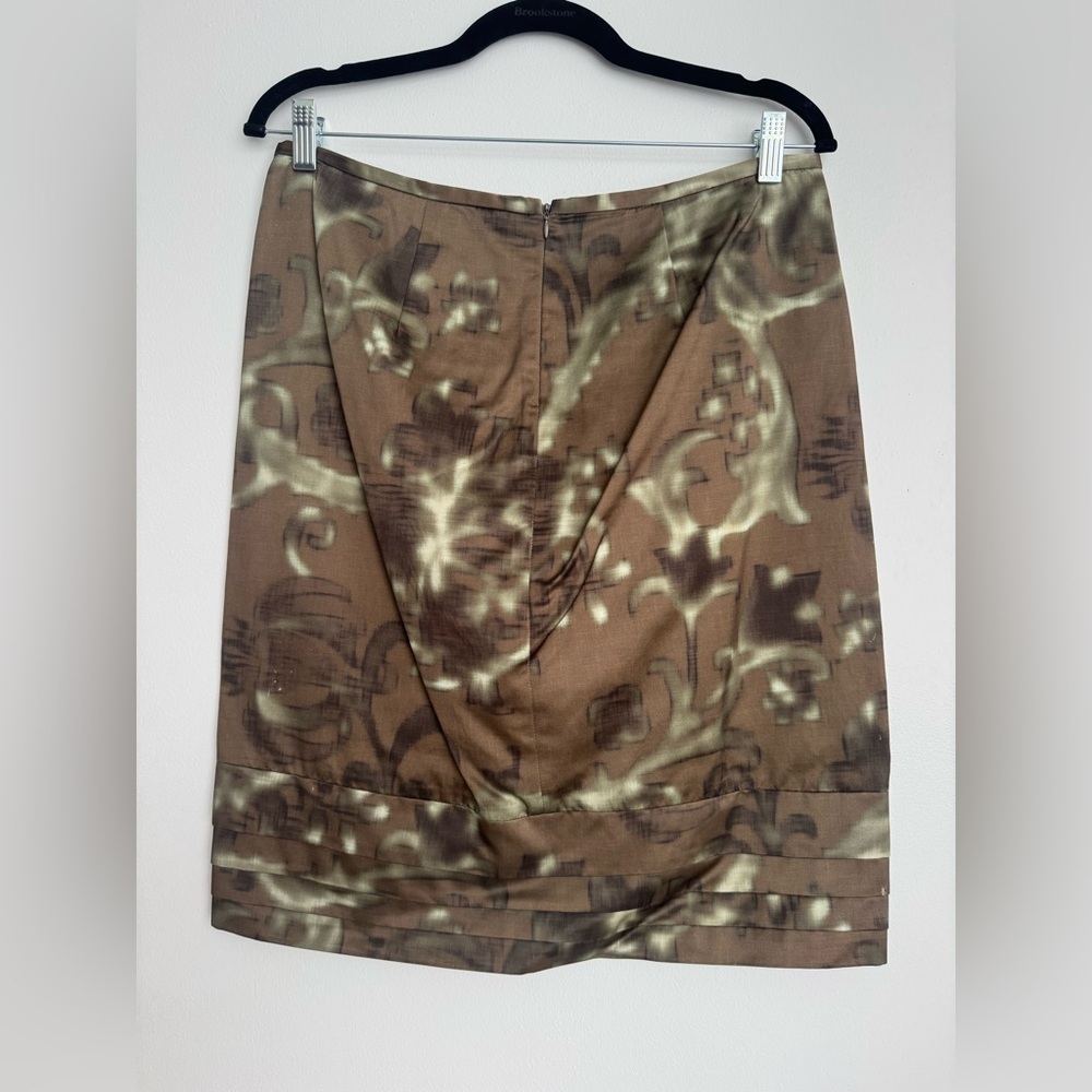 MaxMara Brown Patterned Pencil Skirt